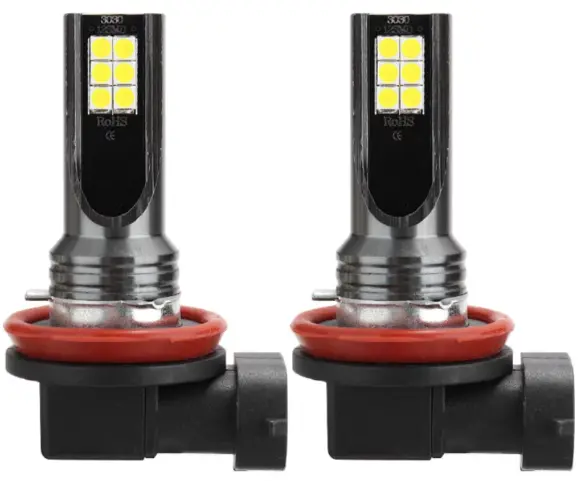 Set 2 Becuri auto LED H11 / H8 putere 60w 12LED SMD temperatura 6000K 6800lm