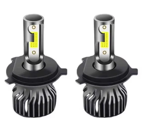 Set 2 Becuri Auto LED H4 COBS BZRSH 100W 12000lm 6000K 12V
