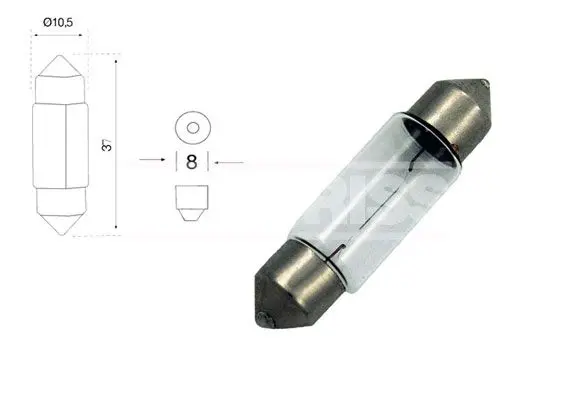 Set 2 becuri C5W, 24V CARPRISS 79780276