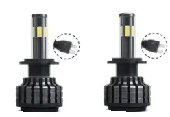 Set 2 Becuri H7 Led Auto X9 putere 60W temperatura 5500K 8000 lumeni/set