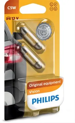 Set 2 becuri incandescente PHILIPS Vision SV8,5 12V 12844B2