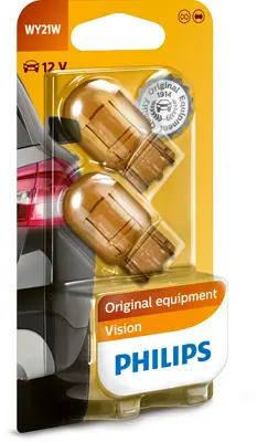 Set 2 becuri incandescente PHILIPS Vision WY21W 12V 12071B2