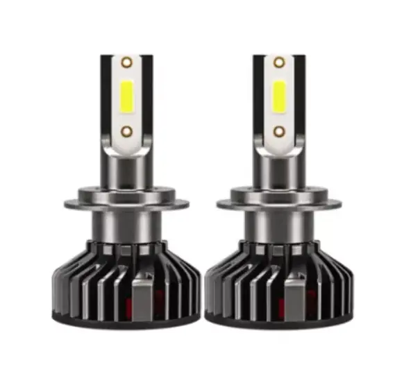 Set 2 becuri LED auto F2, 100W, H7 H11 H1 H4, 10000LM, ventilator racire H1