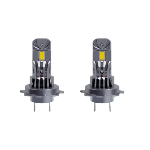 Set 2 Becuri LED H7 120W 12000LM Canbus PlugPlay 6500K Alb Rece BZRSH - Becuri Auto LED H7 Puternice Faza Scurta si Lunga, Rezistente la Apa