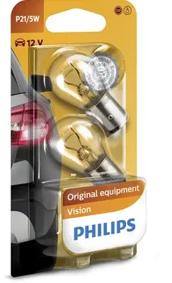 Set 2 Becuri Semnalizare P21 5W 12V (Blister) Philips