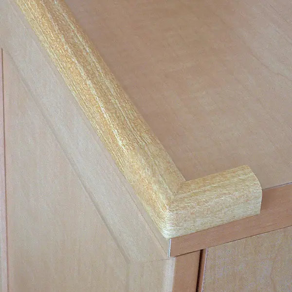 Set 2 benzi protectie colturi din spuma 1.6x40 cm culoarea lemnului inchis