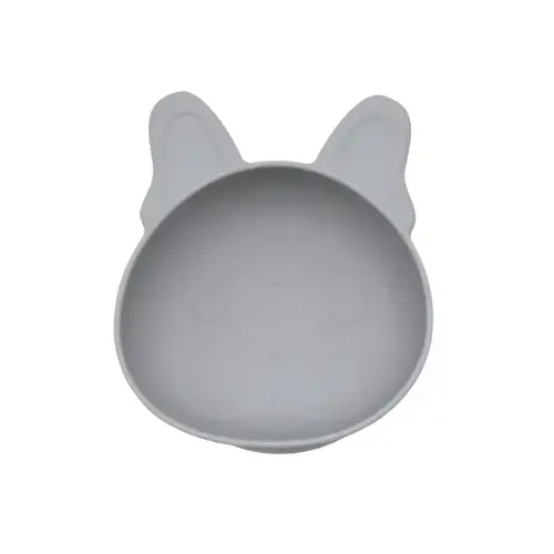 Set 2 boluri bebelusi Melii Bulldog, silicon, Gri