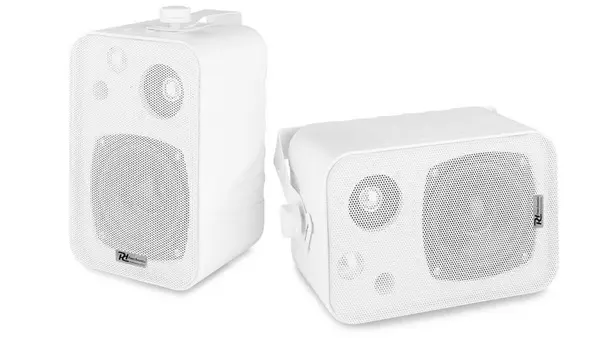 Set 2 boxe 100V/8ohm, 10W, 4inch, Power Dynamics BV40W, utilizare interior, alb