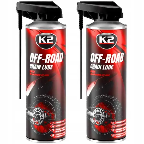 Set 2 Buc K2 Spray Lubrifiant Lant Chain Lube Off Road 500ML W140NM