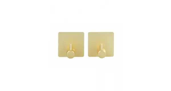 Set 2 bucati carlige Wenko Aluminium Ureo auriu mat 54860100