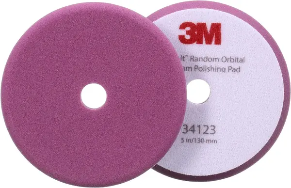 Set 2 buretI mov fin 3M Perfect-It Random Orbital Foam Compounding Pad, taler 125mm, diametru total 130mm