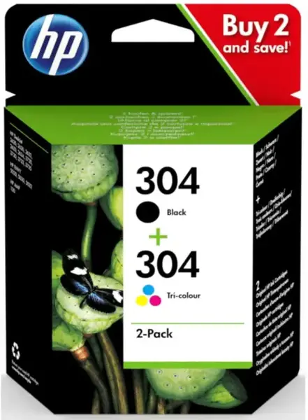 Set 2 cartuse cerneala HP 304 (Color)
