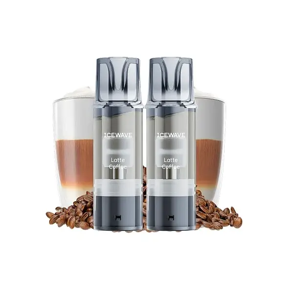 Set 2 cartuse Icewave E1 2ml 20mg - Latte Coffee