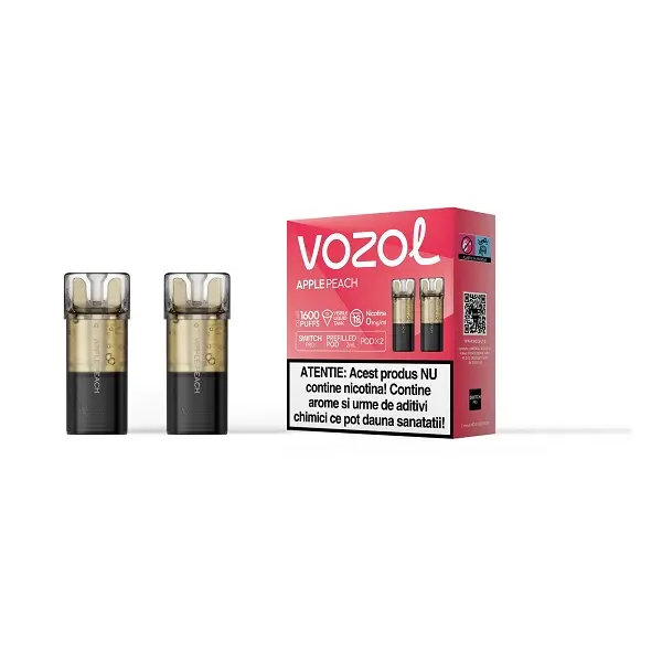 Set 2 cartuse Vozol Switch Pro 800 0mg - Apple Peach