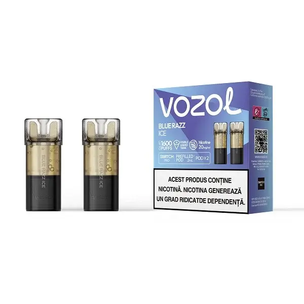 Set 2 cartuse Vozol Switch Pro 800 20mg - Blue Razz ICE