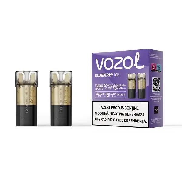 Set 2 cartuse Vozol Switch Pro 800 20mg - Blueberry ICE