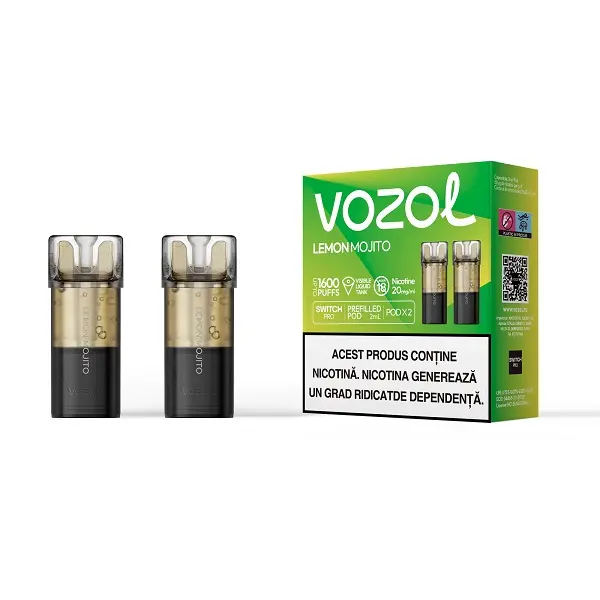 Set 2 cartuse Vozol Switch Pro 800 20mg - Lemon Mojito