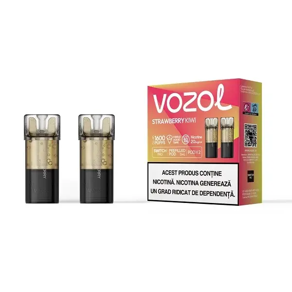 Set 2 cartuse Vozol Switch Pro 800 20mg - Strawberry Kiwi