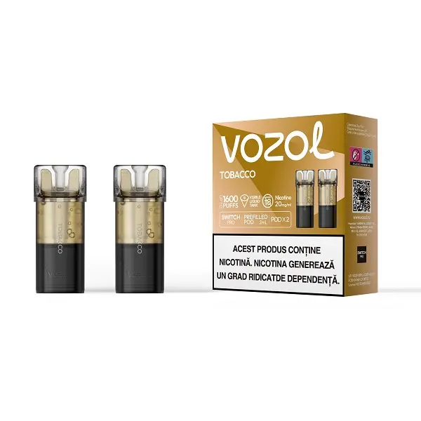 Set 2 cartuse Vozol Switch Pro 800 20mg - Tobacco