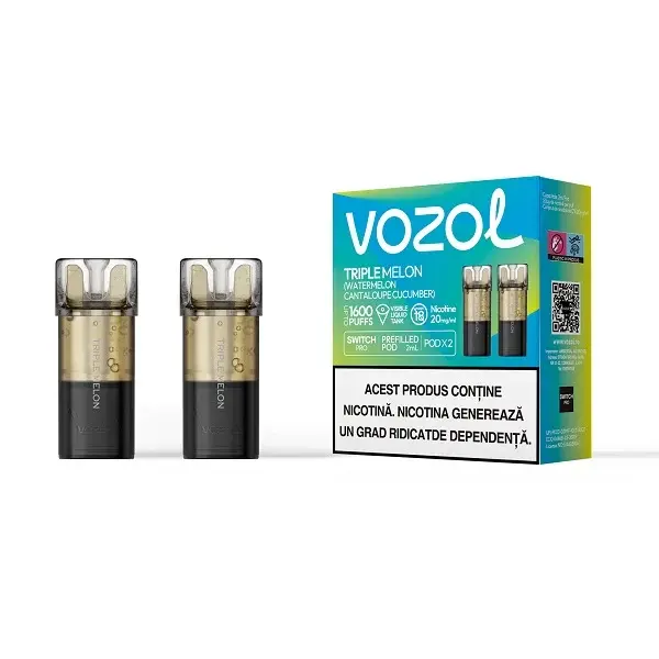 Set 2 cartuse Vozol Switch Pro 800 20mg - Triple Melon
