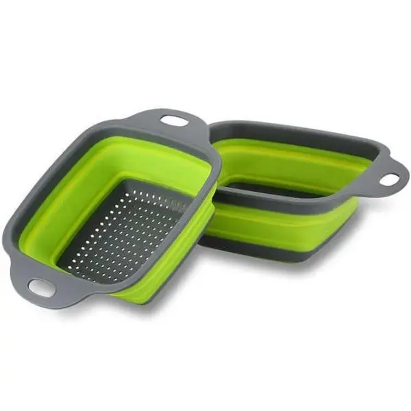 Set 2 castroane pliable cu strecuratoare