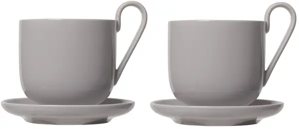 Set 2 cești de cafea Blomus - Ro, 290 ml, gri