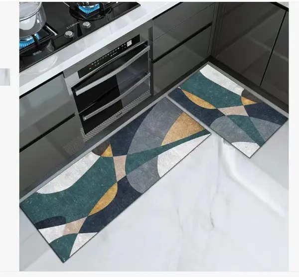 Set 2 covoare de bucatarie, antiderapant, 50x60cm, 50x120cm