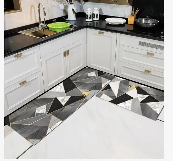 Set 2 covoare de bucatarie, antiderapant, 50x60cm, 50x120cm