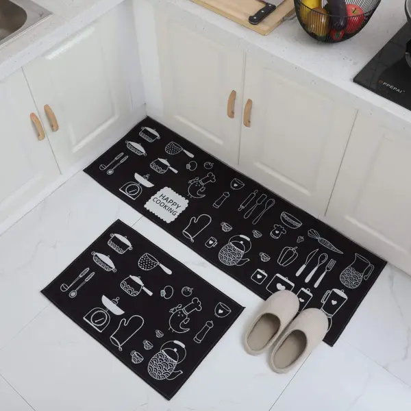 Set 2 covoare de bucatarie, Retro Kitchen