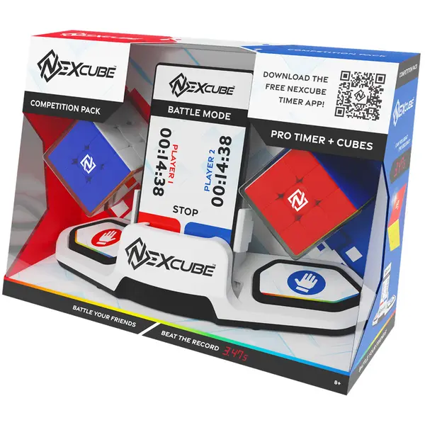 Set 2 cuburi - Nexcube Competition Pack - 2 cuburi 3x3 si un timer, speedcubing inclus | Moyu