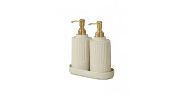 Set 2 dispensere sapun lichid si detergent de vase Wenko Heidi 54651100