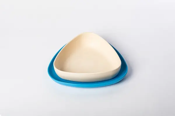 Set 2 farfurii eKoala BIOplastic WhiteBlue