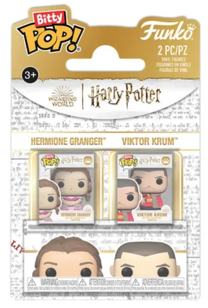 Set 2 figurine Harry Potter - Bitty Pop! Hermione Granger & Viktor Krum - Funko | Funko