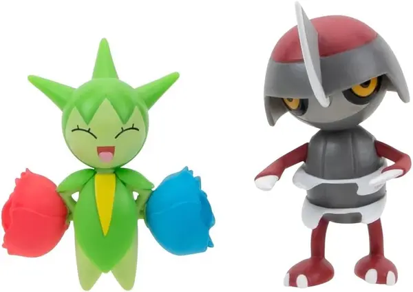 Set 2 figurine - Pokemon: Roselia & Pawniard | Jazwares