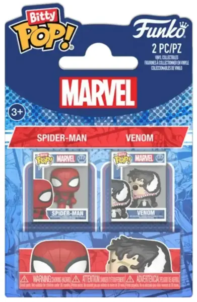 Set 2 figurine Spider-Man & Venom - Bitty Pop! Marvel - Funko | Funko