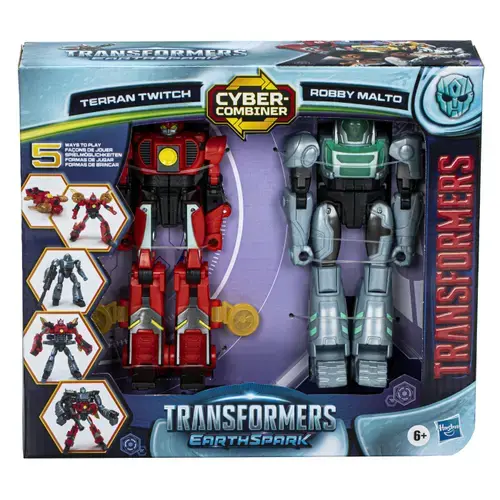 Set 2 figurine Transformers Earthspark - Terran Twitch si Robby Malto