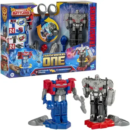 Set 2 figurine Transformers One - Optimus Prime vs. Megatron, 11.5 cm