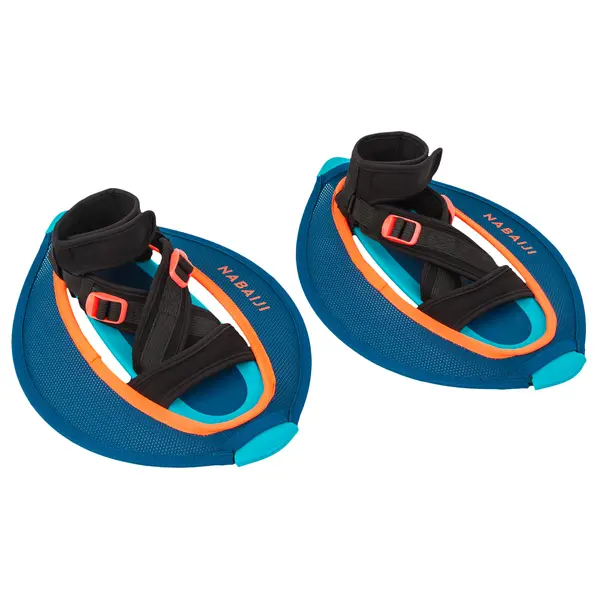 Set 2 gantere acvatice Pullstep mesh Aquagym/Aquafitness Albastru-Portocaliu