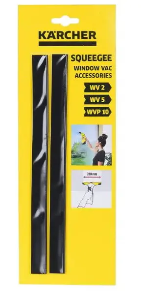Set 2 lamele de cauciuc Karcher 2.633-005.0 pentru aparate de curatat geamuri WV 50/WV 75/WV 2/WV 5