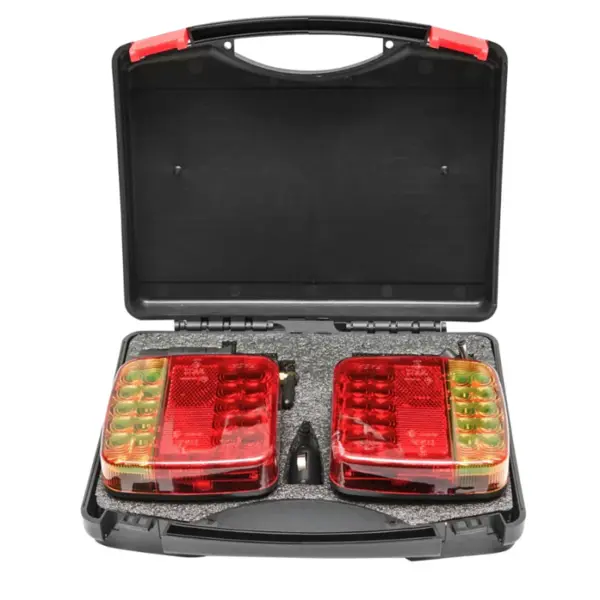 Set 2 lampi auto cu FIR 12/24V 5 functii Pentru Remorca