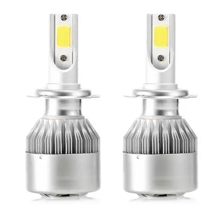 Set 2 Lampi LED C6 H7 temperatura 6500K putere 36W lumina alba 3800LM