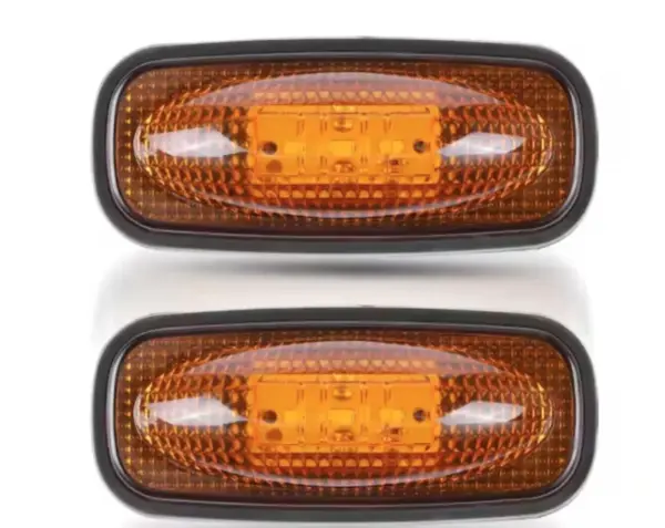 Set 2 Lampi Led de gabarit 12v 24v lumina portocalie ovale