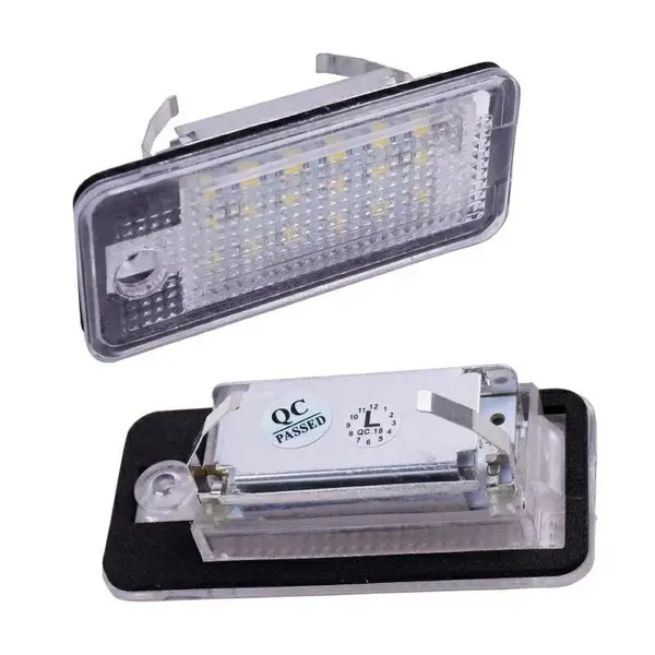 Set 2 lampi LED numar Audi A3 A4 B6 B7 A5 A6 A8 Q7, Canbus, Plug & Play, fara eroare