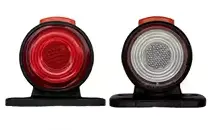 Set 2 lampi LED pentru gabarit cu lumina Rosie si Alba 12V 24V rotunde