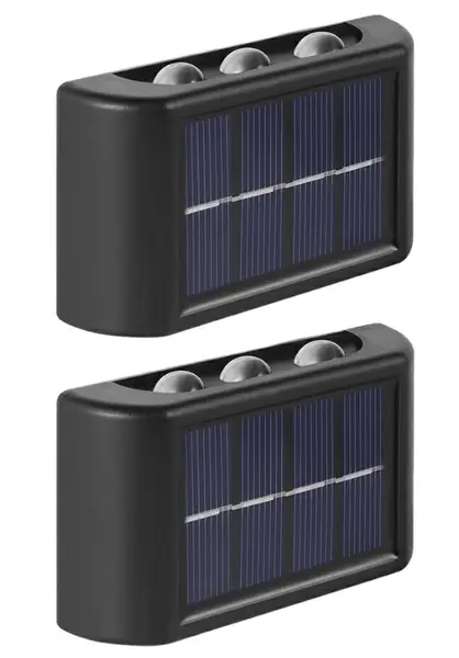Set 2 Lampi Solare de Perete cu 3 led Iluminare Sus Jos