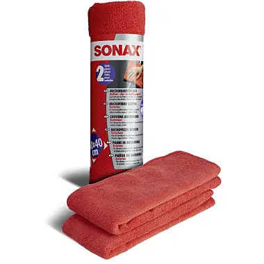 Set 2 lavete microfibre exterior SONAX 40x40cm