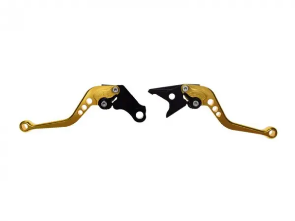 Set 2 manete frana si ambreiaj reglabile Honda CB600 CBR600 F2,F3,F4 CBR900RR NC700 S X, culoare auriu