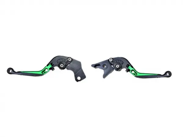 Set 2 manete frana si ambreiaj reglabile si rabatabile Suzuki SV650 99-09 V-Strom 04-10, culoare verde