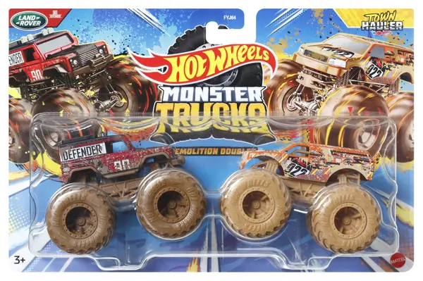 Set 2 Masini - Hot Wheels - Land Rover si Town Hauler | Mattel