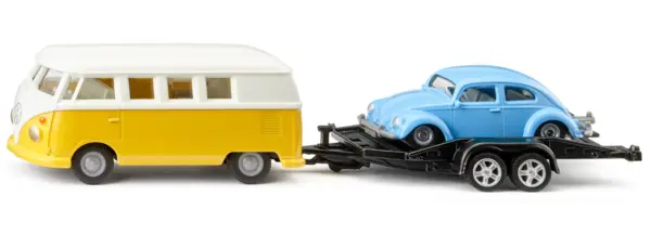 Set 2 masinute - VW T1 with trailer and VW Beetle | Siku